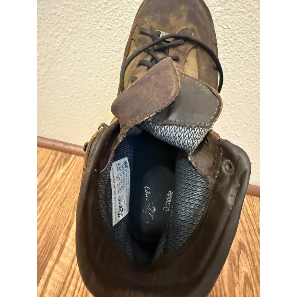 Danner Ridge DK Brown Leather Boots Men 12 EU 46.5 Lace Hunting Outdoor Gore-tex